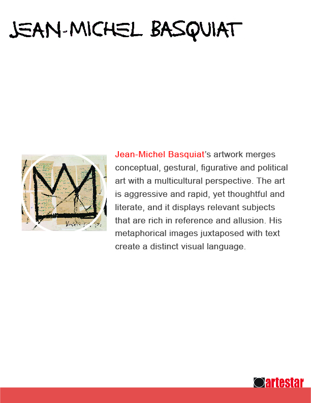 让·米歇尔·巴斯奎特 JEAN -MICHEL BASQUIAT的作品